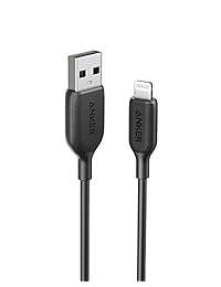 Anker Powerline III Lightning Cable 3 Foot iPhone Charger Cord MFi Certified for iPhone X, Xs, Xr, Xs Max, 8, 8 Plus, 7, 7 Plus, 6, 6 Plus and More, Ultra Durable (Black, 3ft)