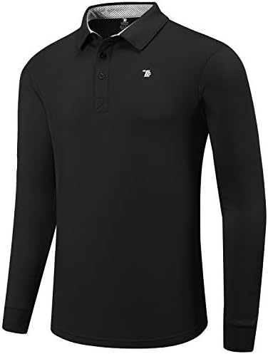 MoFiz Men's Long Sleeve Shirts Quarter Zip Pullover Men's Polo
