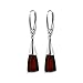 Ian and Valeri Co. Black Cherry Amber Sterling Silver Leverback Classic Earrings