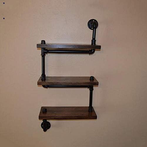 Jazi Shelf Shelvesshelving 3 Layers Bookshelf Retro Industrial Water Pipe 50 * 20 * 85Cm Racks