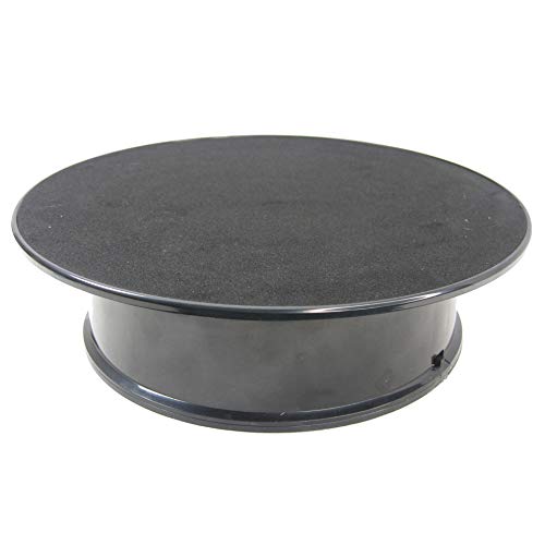 Black Velvet Top Motorized Rotating Display Turntable Ideal for Jewelry Hobby Collectible Product by Princess-J