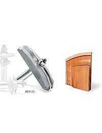 Amana Herramienta 54113 con punta de carburo clásica Raised Panel 5 32 x 1   23 32 R X 3   9 16 x 1 2 CH X 1 2 inch SHK W Inferior BB Router Bit
