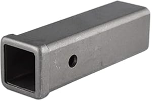 TOPTOW 64454 Trailer Hitch Receiver Tube 2-inch X 9-inch Length Combo Bar, Weld on Raw Steel