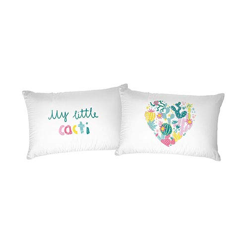 Italian Bed Linen Pair of Digital Printed Pillow Cases Printed 40 52 x 82 cm