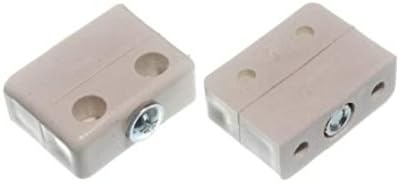 Merriway® BH01817 Knockdown Furniture Connector Jointing Block Fittings - White, Pack of 20