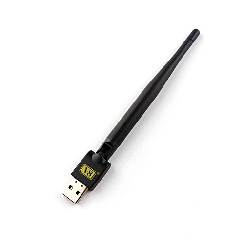 Stevlogs Freesat USB WiFi with Antenna for Freesat V7 V8 Series Digital Satellite Receivers/TV Set Top Box Stable Signal