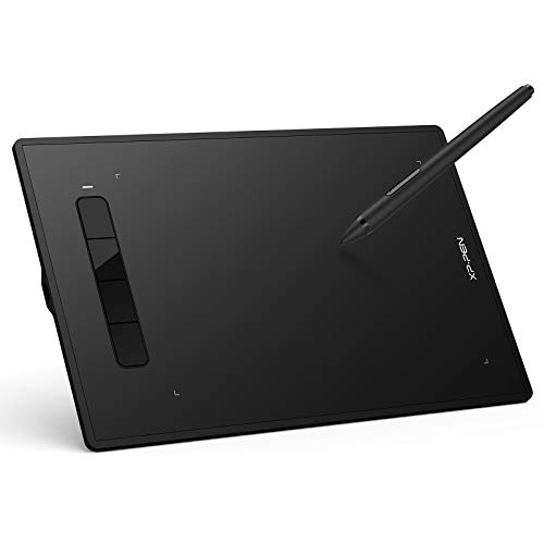 XP-PEN G960S Plus Graphic Tablet 9 x 6 Inch Stylus Pen 8192 Levels with Digital Eraser and 60 Degree Tilt Compatible with Windows Mac Android