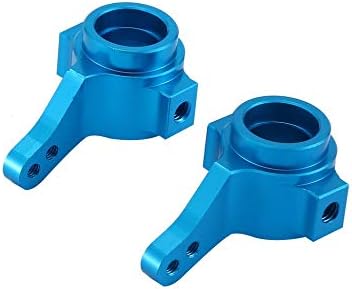 2pcs Aluminum Alloy Steering Knuckles Hub Carrier(L/R) For 1/10 Tamiya CC01 RC Car Upgraded Hop-Up Parts Crawler FJ CRUISER - Blue