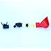 Versatile 4 Pack Red Chicken Water Cups with 1/2 inch PVC Mounting Hardware Poultry Waterer from Quail to Ducks
