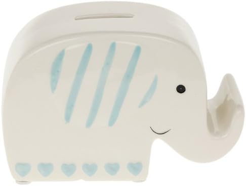 Amigos Pastal azul Elefante caja de dinero de cerámica/Money Bank: Amazon.es: Hogar