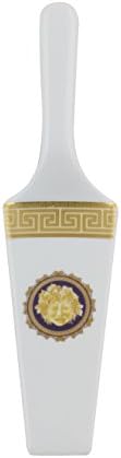 Elegant Greek Key Inspired Porcelain Professional Cake and Pie Server