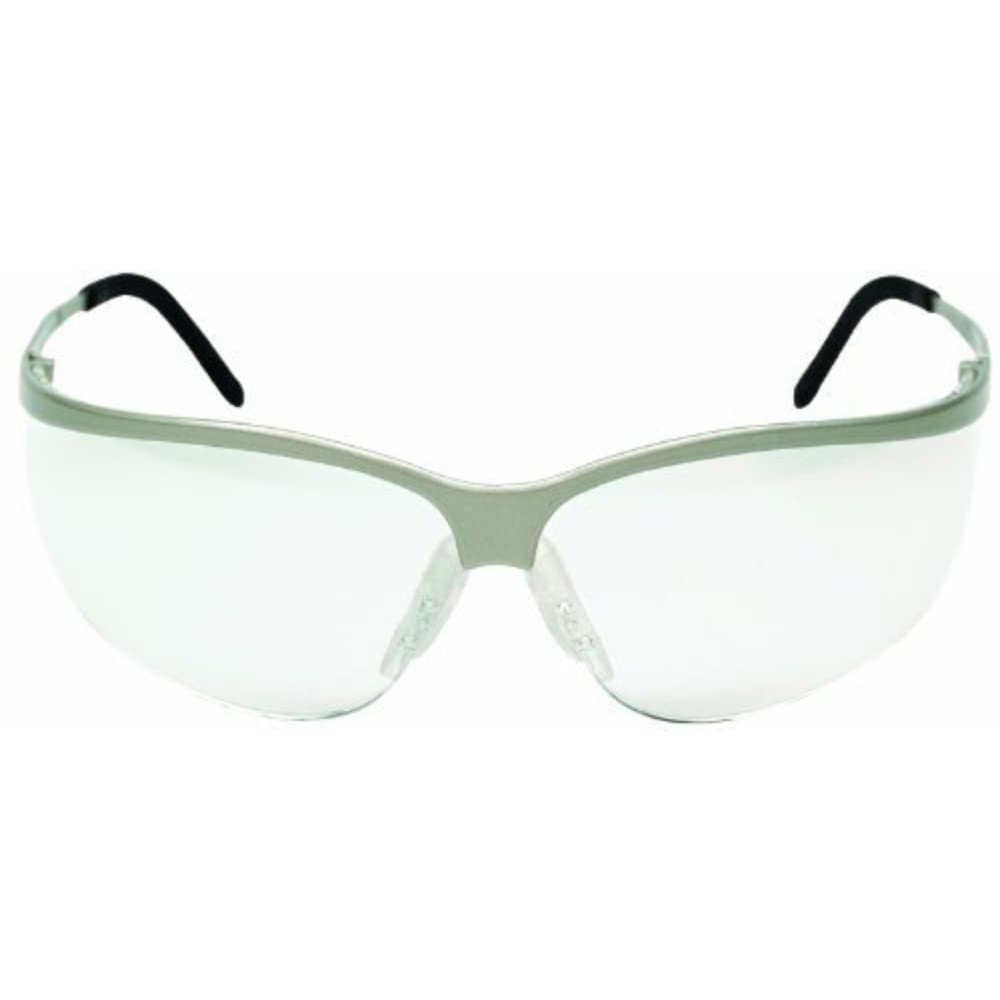 3M Metaliks Sport Safety Glasses, Metal Frame, Anti-Scratch / Anti-Fog, Clear Lens, 71461-00001