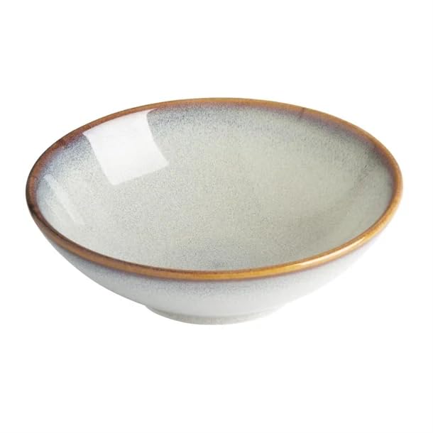 nisbets limited Olympia Drift Grey Plain Coupe Bowl - 155x48mm 6" (Box 6)