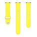 MoKo Apple Watch Band Series 1 Series 2, Soft Silicone Replacement Sports Band for 42mm Apple Watch 2015 & 2016 All Models, YELLOW (Not fit 38mm Versions)