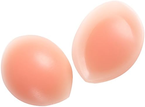 Silicone Bra Gel Pads Inserts Breast Enhancer Padded To Bra Push Up Breast Bikini Padding Removeable Bra Pads For Women - 270g Pair (Skin)