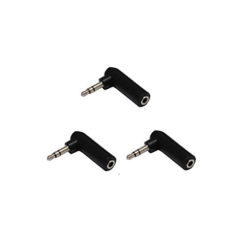 Audio 2000s 3.5m Stereo Female to 3.5mm Stereo Male Right Angle 3 Pack Adapter ACC3149P3
