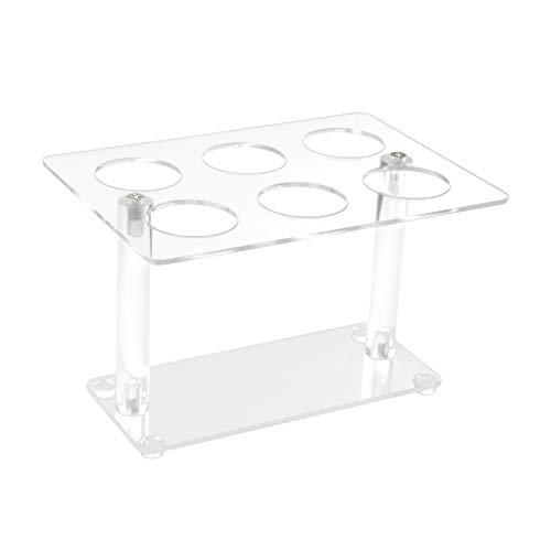 AILELAN Cone Holder, Clear Acrylic Ice Cream Cone, Sushi Hand roll Stand Holder, 6 Holes