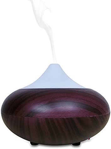 VELSENX Cool Mist Air Humidifier - 7 Color LED Lights Changing, 140ml Essential Oil Diffuser Portable Aromatherapy, Waterless Auto Shut-off for Home Office Bedroom Room, Purple