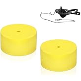 2Pcs Replacement Float for Kohler Toilet Flapper | Foam Buoy Float Compatible with Most Toilet Tank Flappers, Easy Clip-On Installation (Yellow)