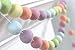 Pastel Rainbow Felt Ball Garland - 1