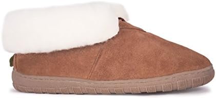 Cloud Nine Women’s Sheepskin Booties for Women - Genuine Sheepskin Slipper with Soft Suede Leather Upper and Durable TPR Sole