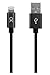 [Apple MFI Certified] Akiko Cable Black 2M (6.3FT SIX FEET) w/ Aluminum Head Lightning 8-Pin to USB Charger and Data Sync Cable Made for iPhone 6 6s Plus 5S 5C iPad Mini Air iPod - Compatible w/ iOS 8