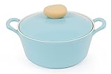 Neoflam Retro 3qt Covered Cast Aluminum Stockpot with Ecolon Non-Stick Coating
