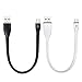 BigBlue 2 Pack 0.8ft Silicon Micro USB Cable, Flexible Mini Charging Lead Sync Data Cord for Android Samsung, HTC, Sony, Nexus, LG, HuaWei and More primary