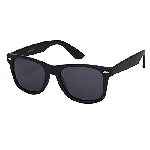 Retro Rewind Classic Polarized Wayfarer Sunglasses (Matte Black, 52