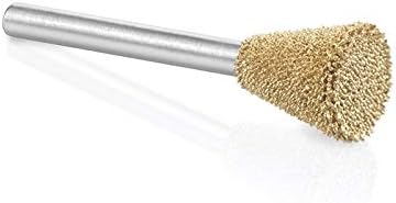 Kutzall Original Dove Tail Rotary Burr, 1⁄8" Shaft, Fine, Woodworking Attachment for Dremel Foredom, DeWalt