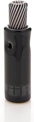 PURR Smokey Rolling Tip (Black/Jail) - Improve Your Smoking Experience with This High Quality Glass Filter Tip for Tastier Flavor & Smoother Hits! Easily Cleaned & 100% Reusable. Great for Hand Rolls
