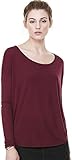 Bella Women's Flowy Long Sleeve Tee with 2x1 Sleeves