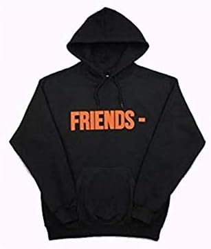 MJon Fashion Men/Womens Vlone Friends Style Hooded Sweatshirt Balck