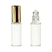 75 Rectangle Vinyl Labels for 10 ml Cosmetic and Perfume Roll-on Bottles and Lip Balm Tubes, 2.2 x 1.7 inches, Weatherproof and Waterproof White