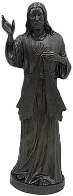 24 inch Divine Mercy - Outdoor Vinyl Statue, Granite Finish