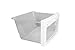 LG Electronics 3391JJ1042B Refrigerator Vegetable Crisper Drawer, Clear with White Trim