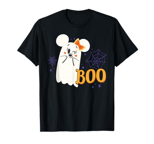Disney Minnie Mouse Cute Little Ghost Boo Halloween T-Shirt