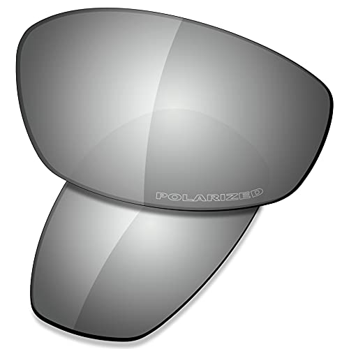 SAUCER Premium Replacement Lenses & Rubber Kits for Oakley Whisker OO4141 | UV400 Protection, Anti-Scratch, Precise Fit & Enhanced Clarity Sunglasses High Definition - Chrome Metal Polarized at Amazon
