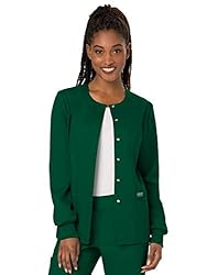 Cherokee Women's Snap Front Warm-up Jacket, Hunter