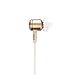 Earbud with microhone,Deep Bass in Ear Headphones Earphones Wired 3.5MM Headset for Apple iPhone iPad iPod Samsung and More (Gold)