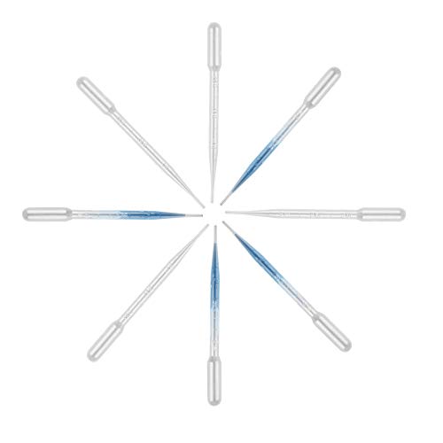 280 PCS 3ML Disposable Plastic Transfer Pipettes,Calibrated Dropper: Squeeze Droppers For Essential Oils,Makeup,Experiments - Suction Injector Tools For Lab,Hospital & School Classroom - Thumbnail 7