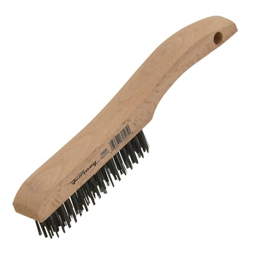 Forney 70505 Draht-Kratzbürste, Karbonstahl mit Holzschuhgriff, 25,4 x 0,2 cm