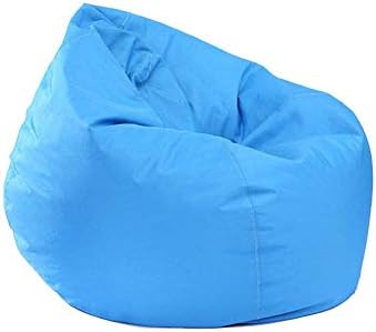 Eyiou Bean Bag Chair Cover - Sofa Slipcover Without Filling - Comfort Fabric - Kids Toy Storage 11 Colors Pick (Sky Blue)