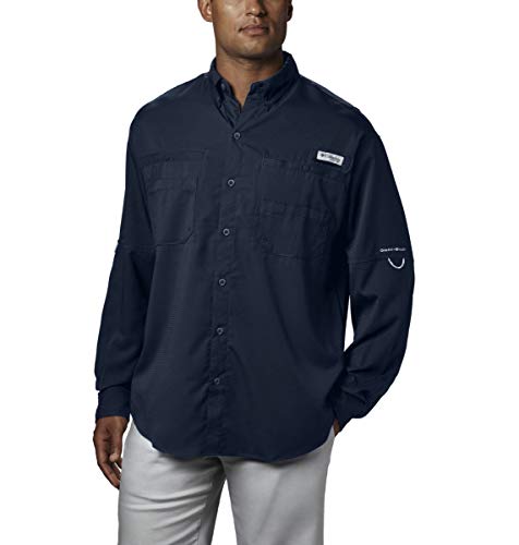 Columbia Men's Plus Tamiami II Long Sleeve Shirt, Collegiate Navy - 3X