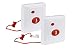 CallToU Wireless Caregiver Pager Smart Call System Fixed/Mounted Call Button for Home/Personal/Patient/Elderly Waterproof 2 Fixed Call Buttons（Need to Be Paired with Receiver to Work） primary