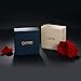 T400 925 Sterling Silver Round Pendant Necklace with Dancing Diamond Stone Cubic Zirconia Gift for Women