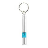 TOOGOO(R) Cylinder Shape Blue Silver Tone Car Static Elimination Discharger Anti-Static Keychain