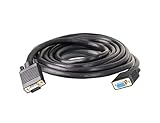 C&E CNE62164 25 Feet, VGA male to female Extension Cable with Ferrites, Black