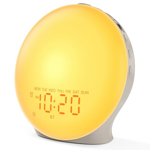 JALL Sunrise Alarm Clock with White Noise