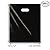 100 Pack 12" x 15" with 1.25 mil Thick Black Merchandise Plastic Glossy Retail Bags | Die Cut Handles | Perfect for Shopping, Party Favors, Birthdays, Children Parties | Color Black | 100% Recyclable